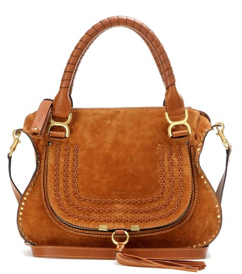 chloe marcie bag suede